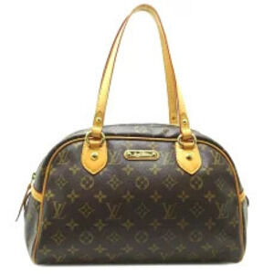 Louis Vuitton Montorgueil padlock Shoulder Bag Monogram Brown